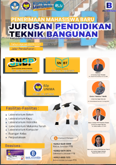 PENERIMAAN MAHASISWA BARU TELAH DIBUKA